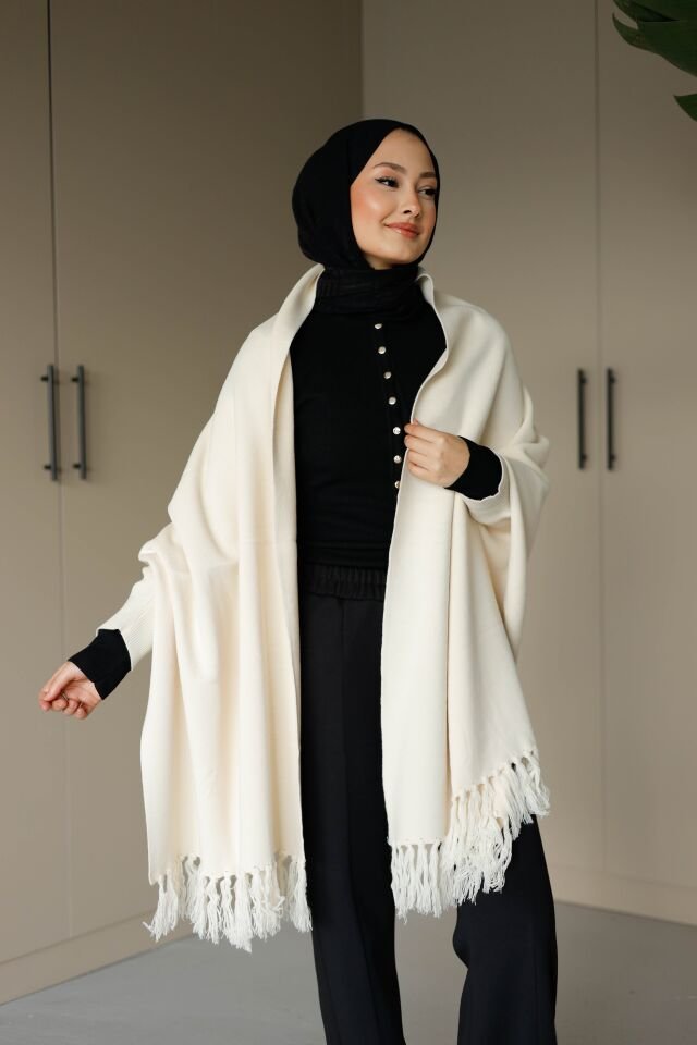 Triko Şal Panço Taş