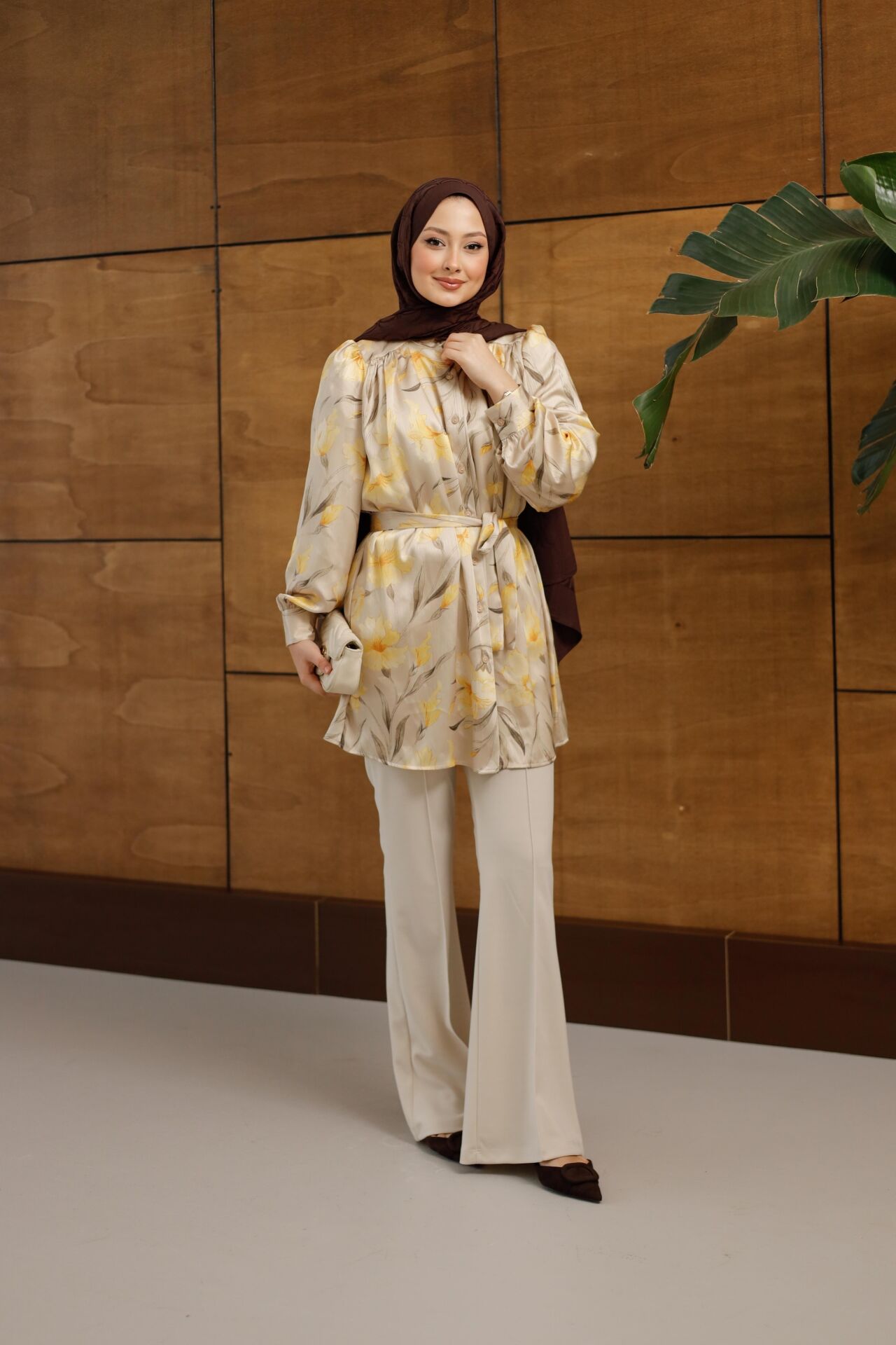 Şal Desen Sofia Gömlek