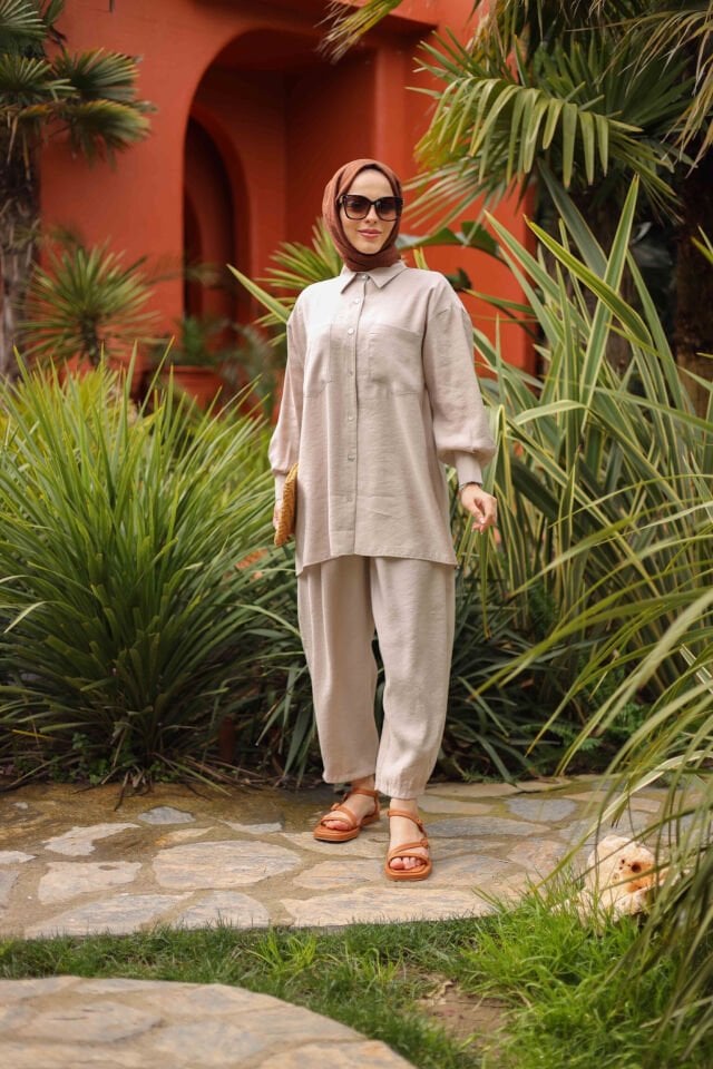 Sedef Düğmeli Takım 2